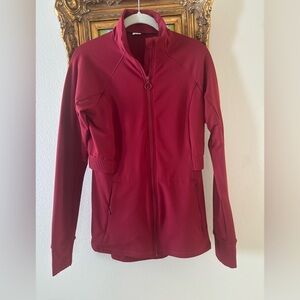 Fabletics Trinity Red Activewear Jacket